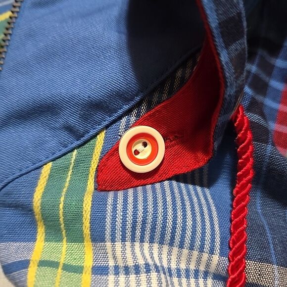 VTG Colorful Zip Jacket Coat SzM Marcia Removable Hood Dopamine Playful Kidcore - Picture 12 of 14